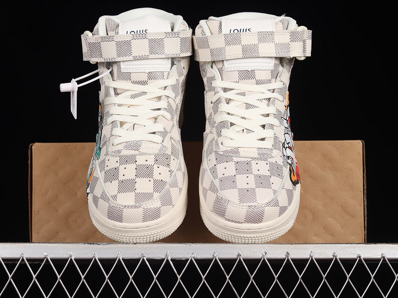 Air Force One High X Louis Vuitton White/Light Grey