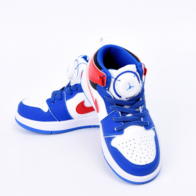 Kids Air Jordan 1 High 'White Blue Red'