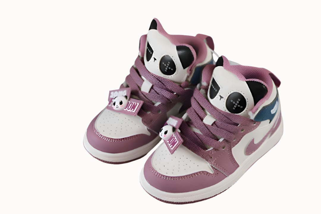 Kids Air Jordan 1 High 'Panda Pure Pink'