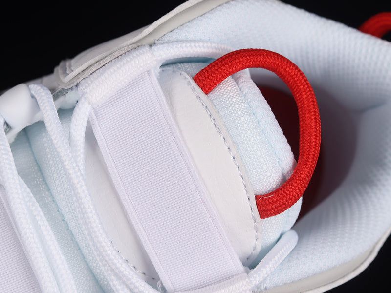 Air More Uptempo White/Grey-University Red