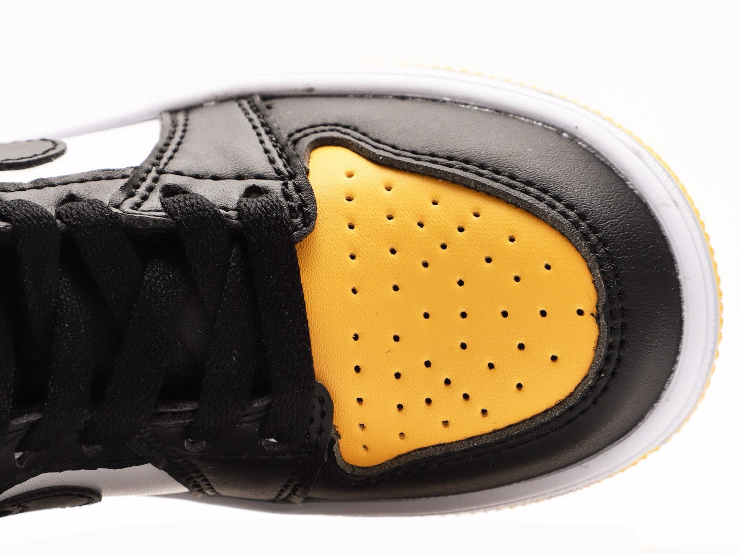 Kids Air Jordan 1 High 'Black White Yellow'