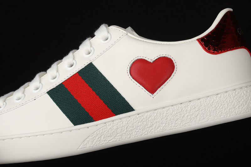 Gucci Ace 'Heart' White Red