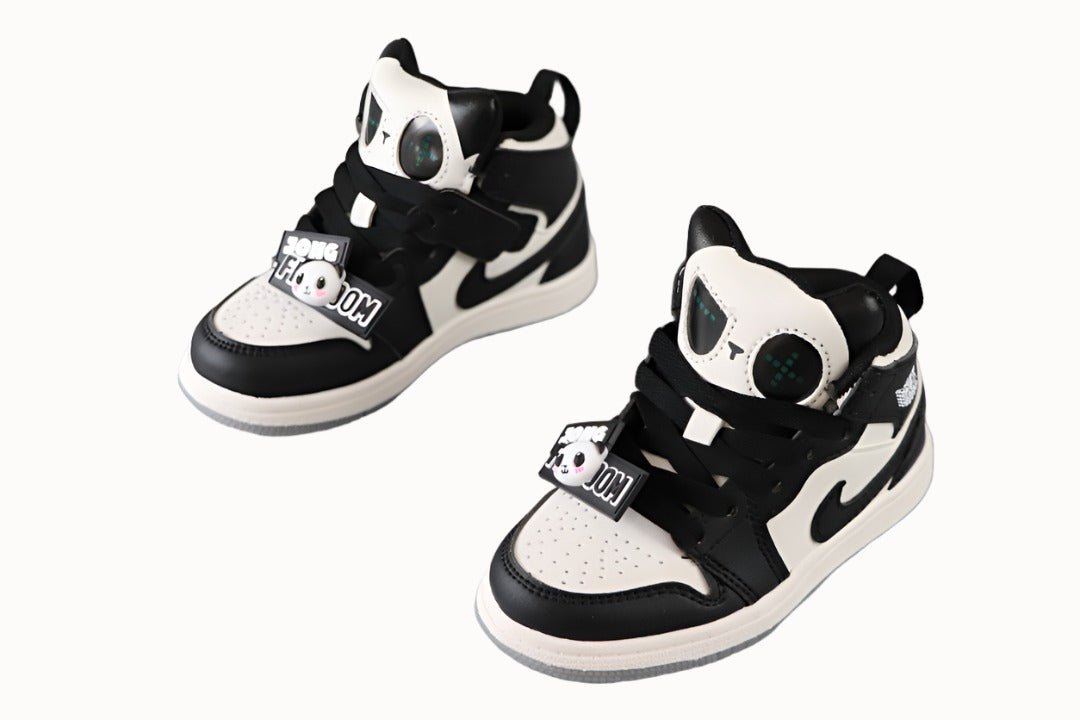 Kids Air Jordan 1 High 'Panda Black White'