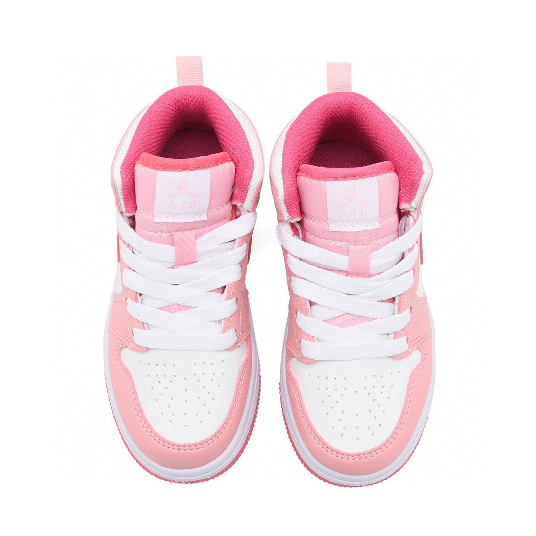 Kids Air Jordan 1 High 'White Light Pink'