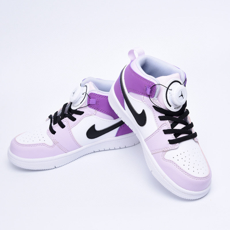 Kids Air Jordan 1 High 'White Light Purple'