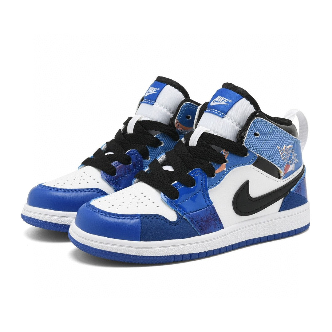 Kids Air Jordan 1 High 'White Triple Blue'