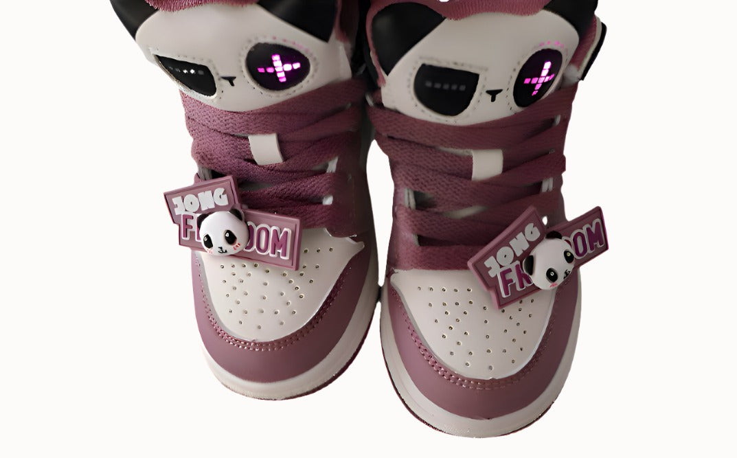 Kids Air Jordan 1 High 'Panda Pure Pink'