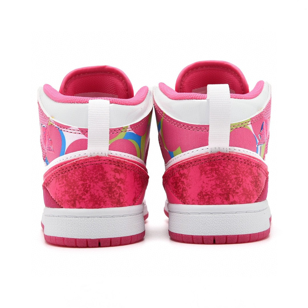 Kids Air Jordan 1 High 'White Triple Pink'