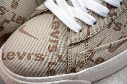 NK Blazer MID X Levi's Gold White Hook