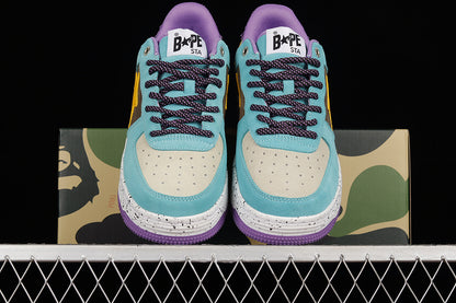 BAPE Bapesta 'Blue Yellow Brown-Purple'