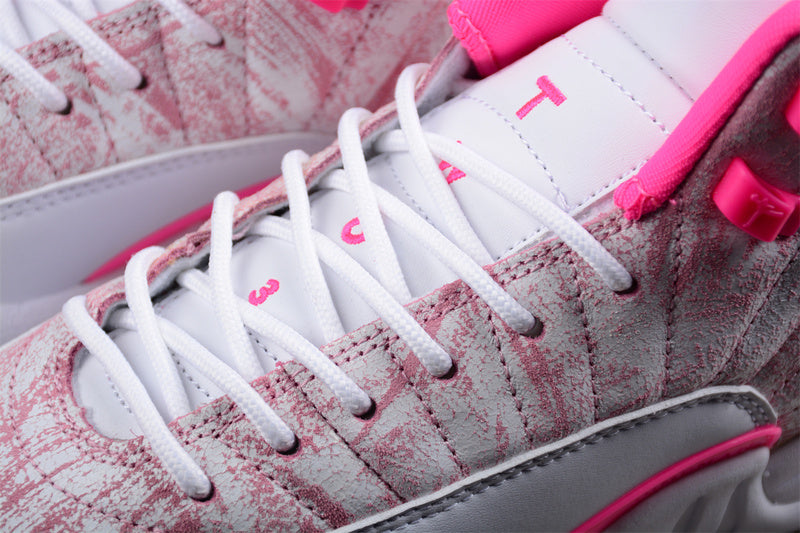Air Jordan Retro 12 GS White/Artic Punch-Hyper Pink