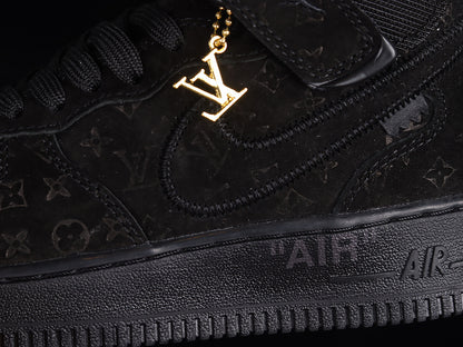 Air Force One High  X Louis Vuitton Black-Gold