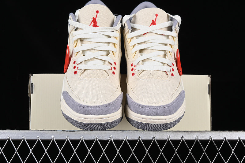 Air Jordan Retro 3 X Off White Co Branding Grey/Orange-Yellow