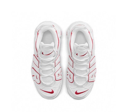 Kids Nike Uptempo White Varsity Red