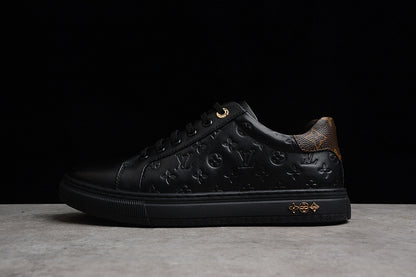 Louis Vuitton Time Out Debossed Monogram Leather Black