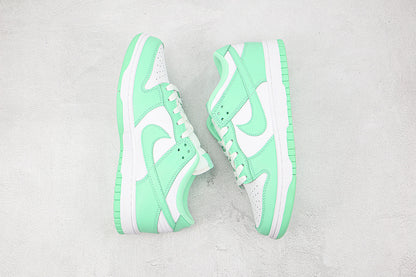 SB Dunk Low White/Green Glow