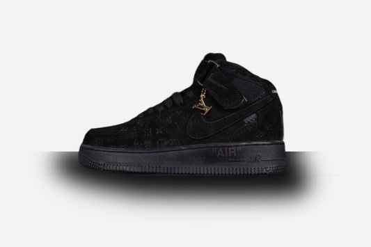 Air Force One High  X Louis Vuitton Black-Gold