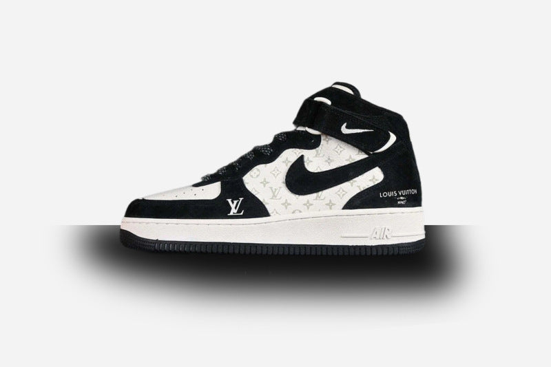 Air Force One High  X Louis Vuitton Black-White