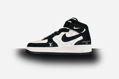 Air Force One High  X Louis Vuitton Black-White