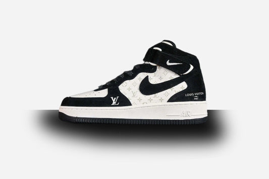 Air Force One High  X Louis Vuitton Black-White