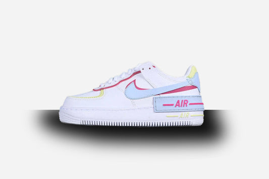 Air Force One Low  Shadow White/Pink/Blue-Yellow