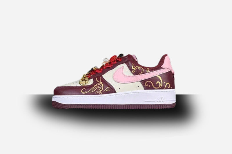 Air Force One Low  Wedding Sail/Night Maroon/Medium Soft Pink