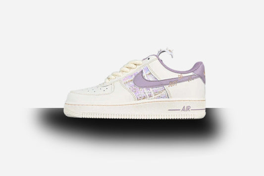 Air Force One Low Just Do It White /Purple