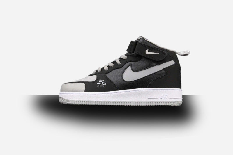 Air Force One Mid 07 Shadow Grey/Black-White