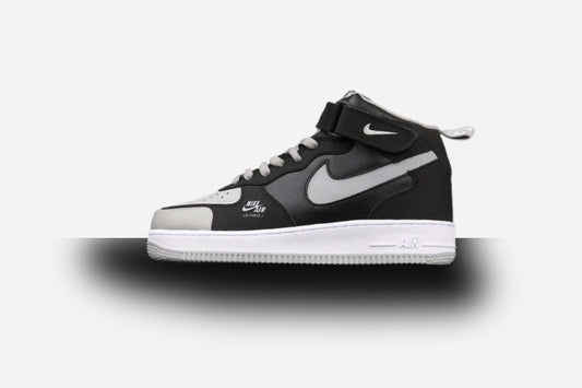 Air Force One Mid 07 Shadow Grey/Black-White