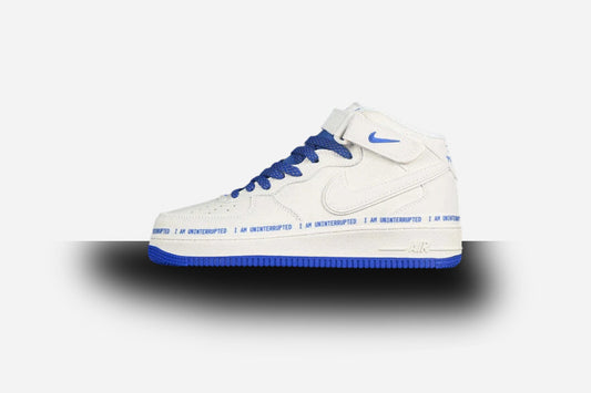 Air Force One Mid 07 X Uninterrupted White-Blue