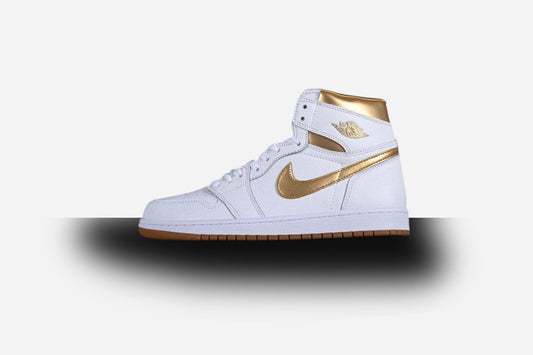 Air Jordan Retro 1 High OG White/Metallic-Gold