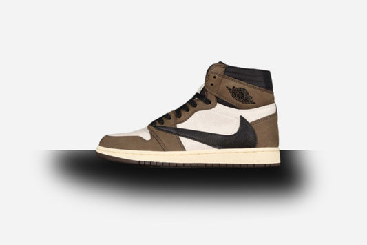 Air Jordan Retro 1 High X Travis Scott White/Brown-Black