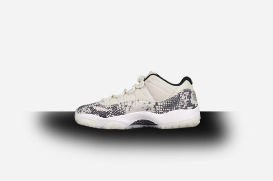 Air Jordan Retro 11 Low Snakeskin/Light Bone-White