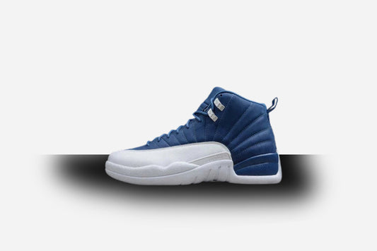 Air Jordan Retro 12 Indigo Stone Blue/White-Obsidian