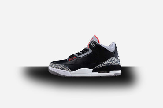 Air Jordan Retro 3 OG 20128 Black/Cement Grey-White-Red