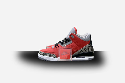 Air Jordan Retro 3 SE Unit Fire Red/Cement Grey-Black