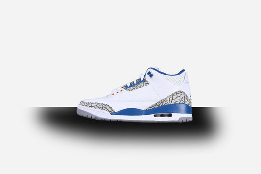 Air Jordan Retro 3 Washington Wizards White/True Blue-Cement Grey