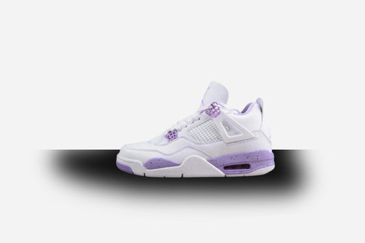 Air Jordan Retro 4 GS Cacao Wow White-Pink