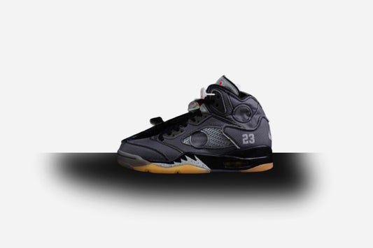 Air Jordan Retro 5 X Off White Retro Sp Muslin Black/Fire Red