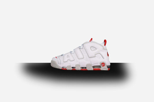 Air More Uptempo  White/Grey-University Red
