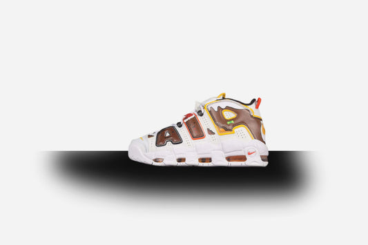 Air More Uptempo 96 QS White/Brown-Yellow Red