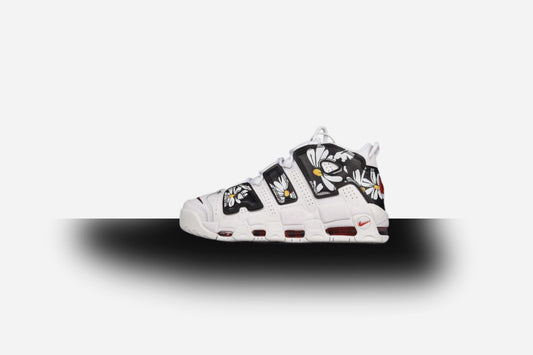 Air More Uptempo 96X Peace & Love Swoosh White-Black