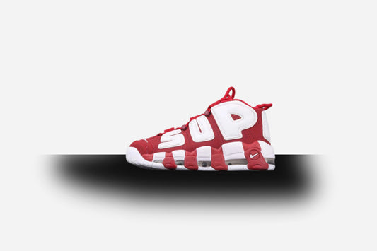 Air More Uptempo X Supreme Varsity Red-White