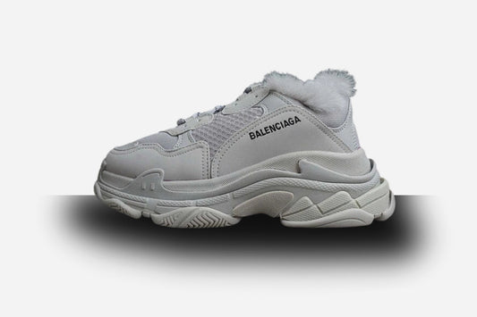 Balenciaga Triple S 'Faux Fur-Grey'