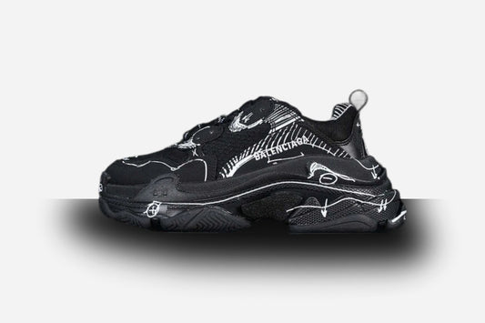 Balenciaga Triple S Beige 'Black-White'