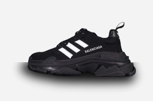 Balenciaga Triple S X Adidas Black White