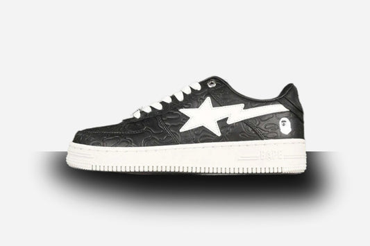 BAPE Bapesta #3 'Line White-Camo Black'