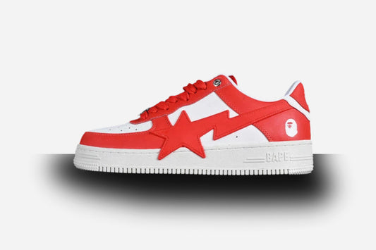BAPE Bapesta Os Ladies 'White Red'