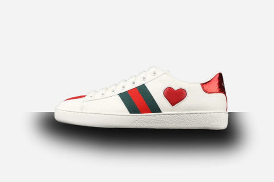 Gucci Ace 'Heart' White  Red