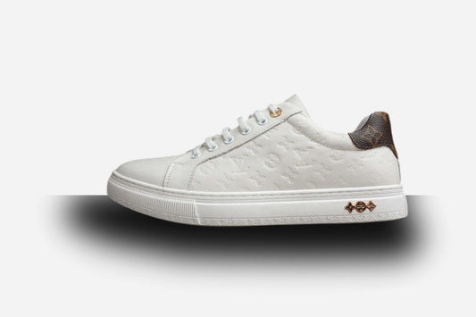 Louis Vuitton Time Monogram Leather White